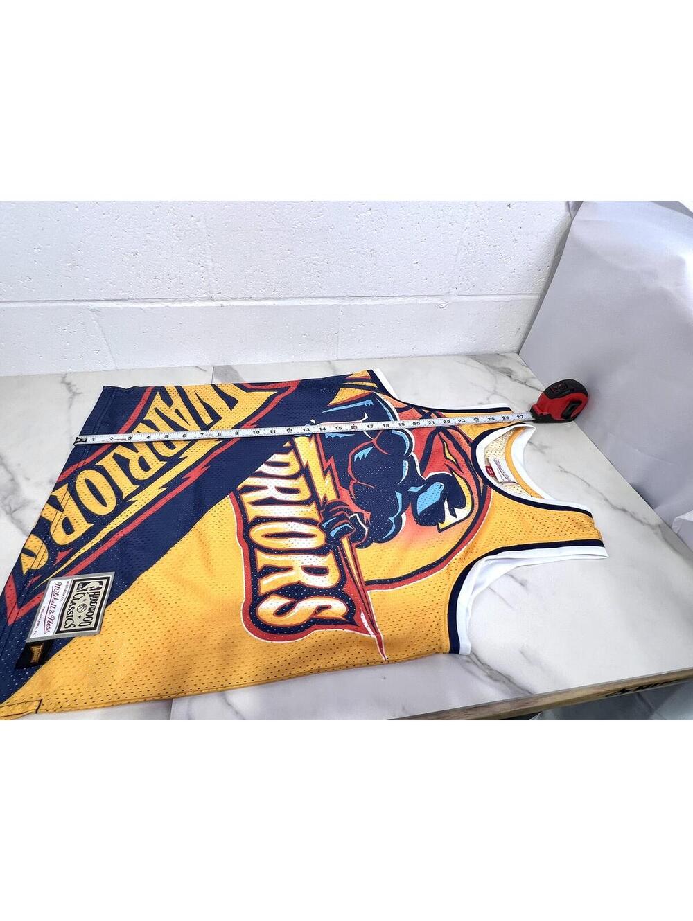 Golden State Warriors Youth Size Large Hardwood Classics Basketball Jersey Tank - Picture 7 of 10